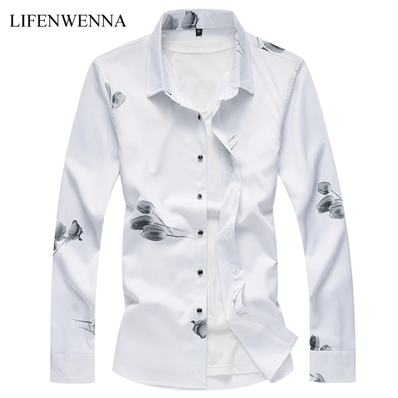 New Fashion Men's Flower Shirt 2019 Autumn Floral Printing Long Sleeve Shirts Mens Business Mens Casual Shirts Men Clothes M-7XL
New Fashion Men's Flower Shirt 2019 Autumn Floral Printing Long Sleeve Shirts Mens Business Mens Casual Shirts Men Clothes M-7XL