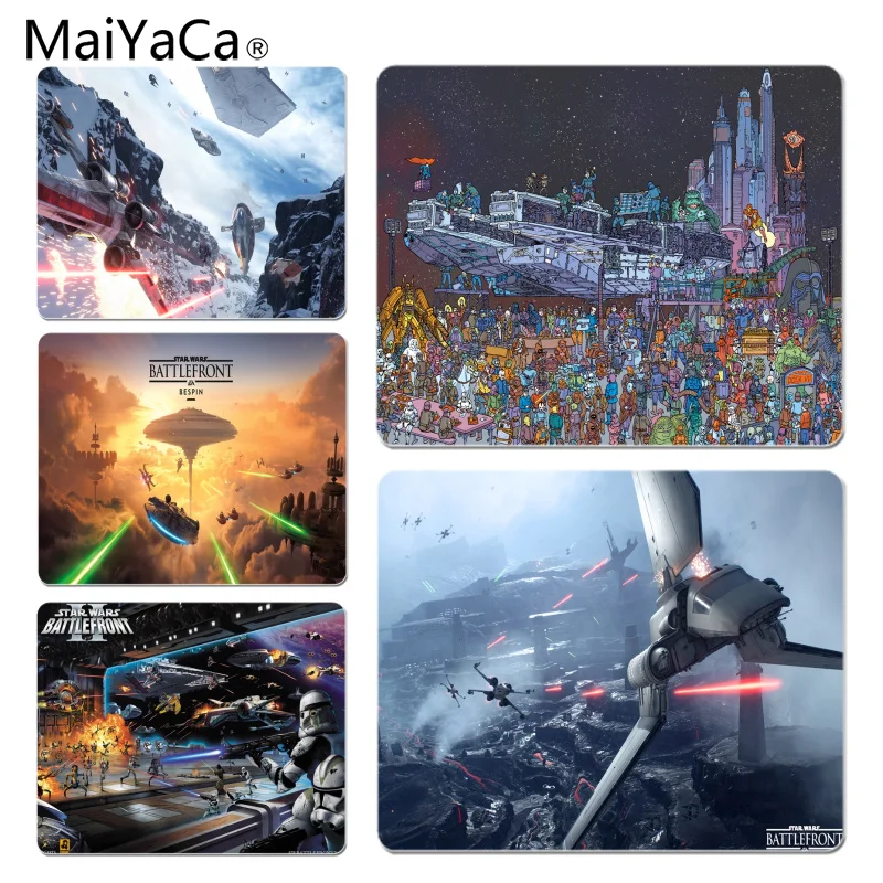 MaiYaCa ваши собственные коврики Battlefront Нескользящие прочные силиконовые компьютерные коврики размер для 18x22 см 25x29 см резиновые коврики
MaiYaCa ваши собственные коврики Battlefront Нескользящие прочные силиконовые компьютерные коврики размер для 18x22 см 25x29 см резиновые коврики