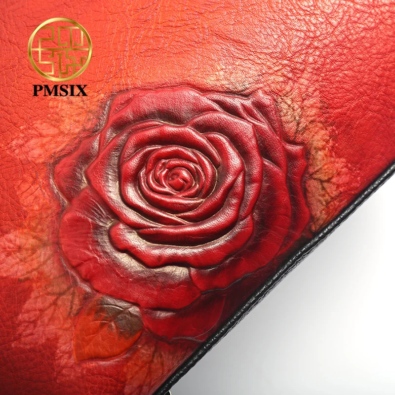 PMSIX Embossed Floral high quality Genuine leather Ladies' Handbag Fashion Women Single Shoulder bag luxury Colorblock crossbody
PMSIX Embossed Floral high quality Genuine leather Ladies' Handbag Fashion Women Single Shoulder bag luxury Colorblock crossbody