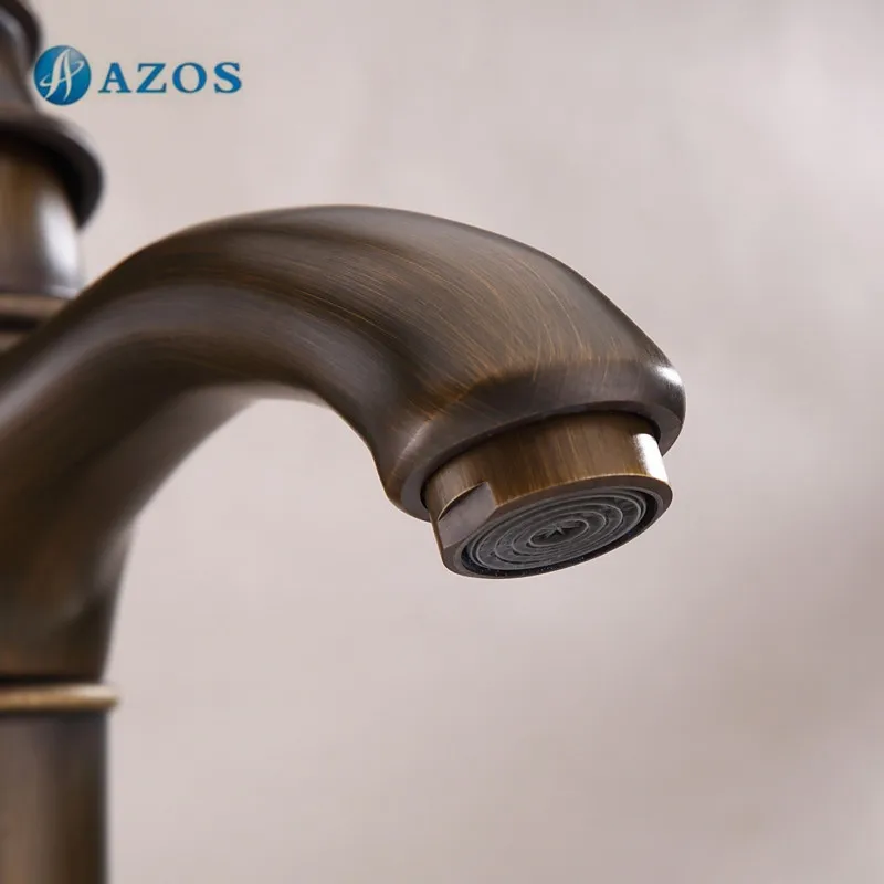 AZOS Bathroom Sink Faucet Brass Antique Brass Single Hole Deck Mount Hot Cold Mixer Toilet Basin Tap MPXL005A-2
AZOS Bathroom Sink Faucet Brass Antique Brass Single Hole Deck Mount Hot Cold Mixer Toilet Basin Tap MPXL005A-2