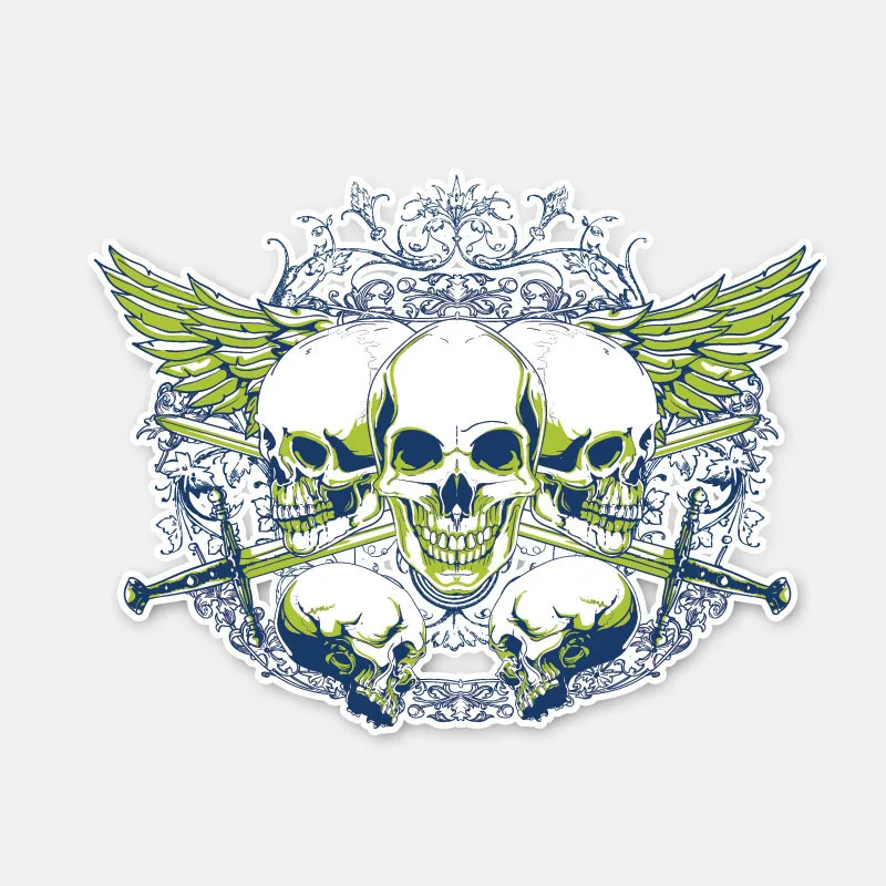 YJZT 13.5CM*10.2CM Personality Skull Wings Car Sticker Motorcycle Helmet Window Decal 6-3056
YJZT 13.5CM*10.2CM Personality Skull Wings Car Sticker Motorcycle Helmet Window Decal 6-3056