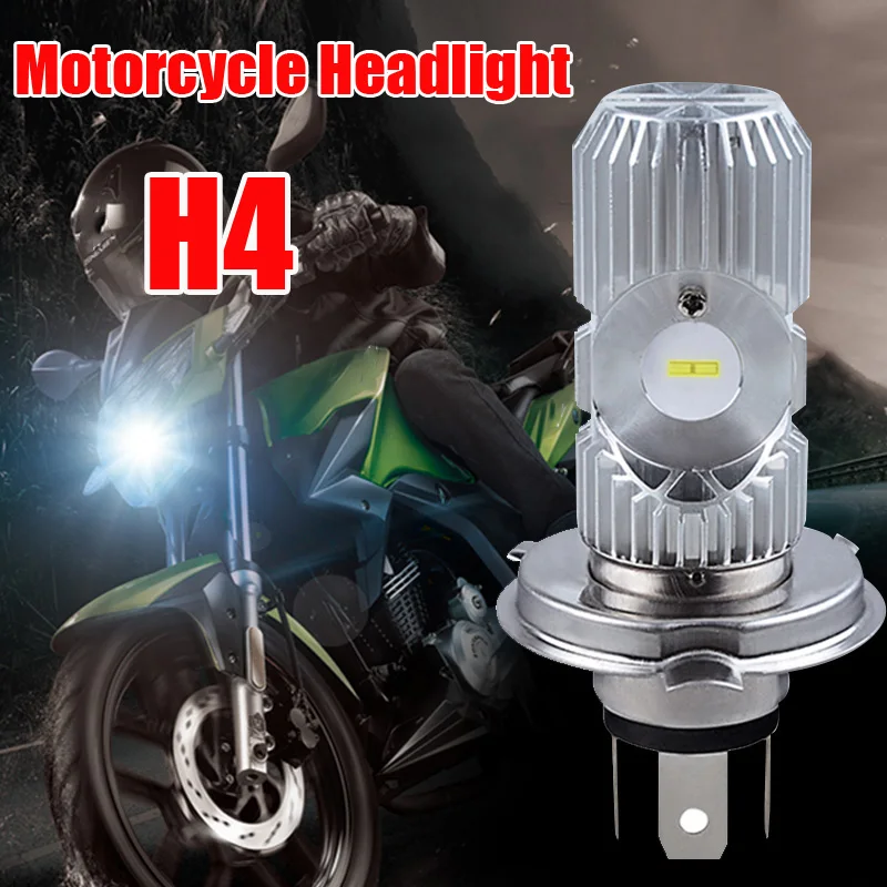 IP66 алюминиевый мотоцикл ATV Скутер светодиодный H4 свет Лампа переднего света 5700-6500