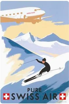 Валье соллер Швейцария Швейцарский Тур путешествия Ретро плакат Холст Картина DIY