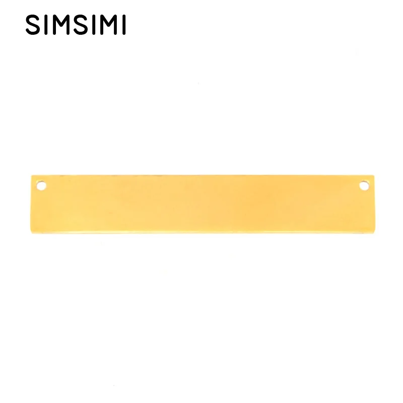 Simsimi 40x7 мм Прямоугольный стержень с 2 петлями стальной/золотой цвет нержавеющая сталь двусторонние зеркальные Полированные Подвески индиви...
Simsimi 40x7 мм Прямоугольный стержень с 2 петлями стальной/золотой цвет нержавеющая сталь двусторонние зеркальные Полированные Подвески индиви...