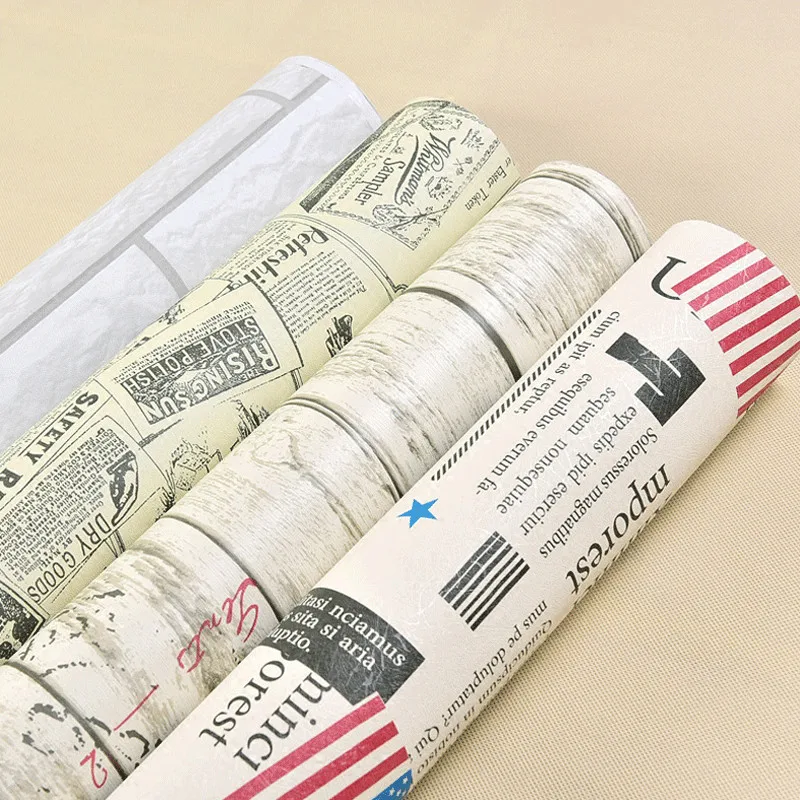 Nostalgic British wind stickers European newspapers more waterproof adhesive PVC wallpaper bedroom wallpaper-767
Nostalgic British wind stickers European newspapers more waterproof adhesive PVC wallpaper bedroom wallpaper-767