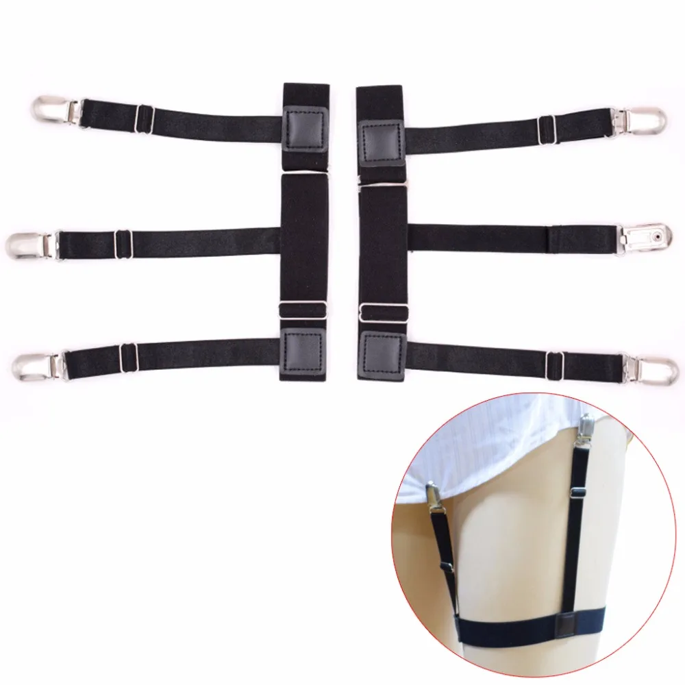 2Pcs/Set Mens Adjustable Elastic Leg Suspenders Shirt Stays Holder Non-slip Locking Clamps 3 buckles anti-wrinkle
2Pcs/Set Mens Adjustable Elastic Leg Suspenders Shirt Stays Holder Non-slip Locking Clamps 3 buckles anti-wrinkle