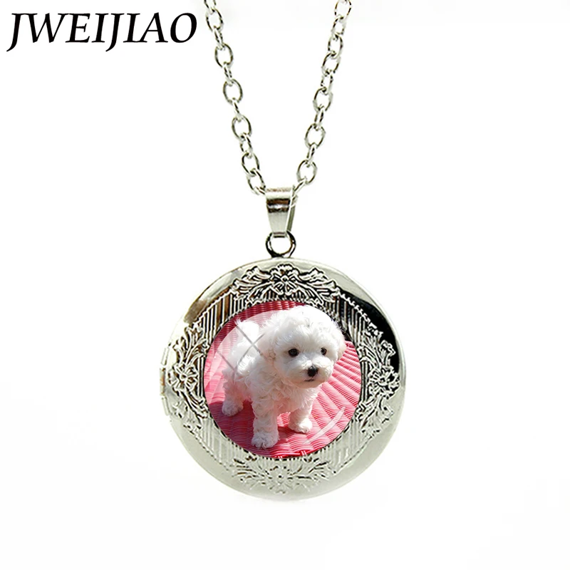 JWEIJIAO Cute White Small Poodle Dog Photo Locket Pendant Necklace Gift For Women Girls 20 different Kinds of Pet Dogs E771
JWEIJIAO Cute White Small Poodle Dog Photo Locket Pendant Necklace Gift For Women Girls 20 different Kinds of Pet Dogs E771