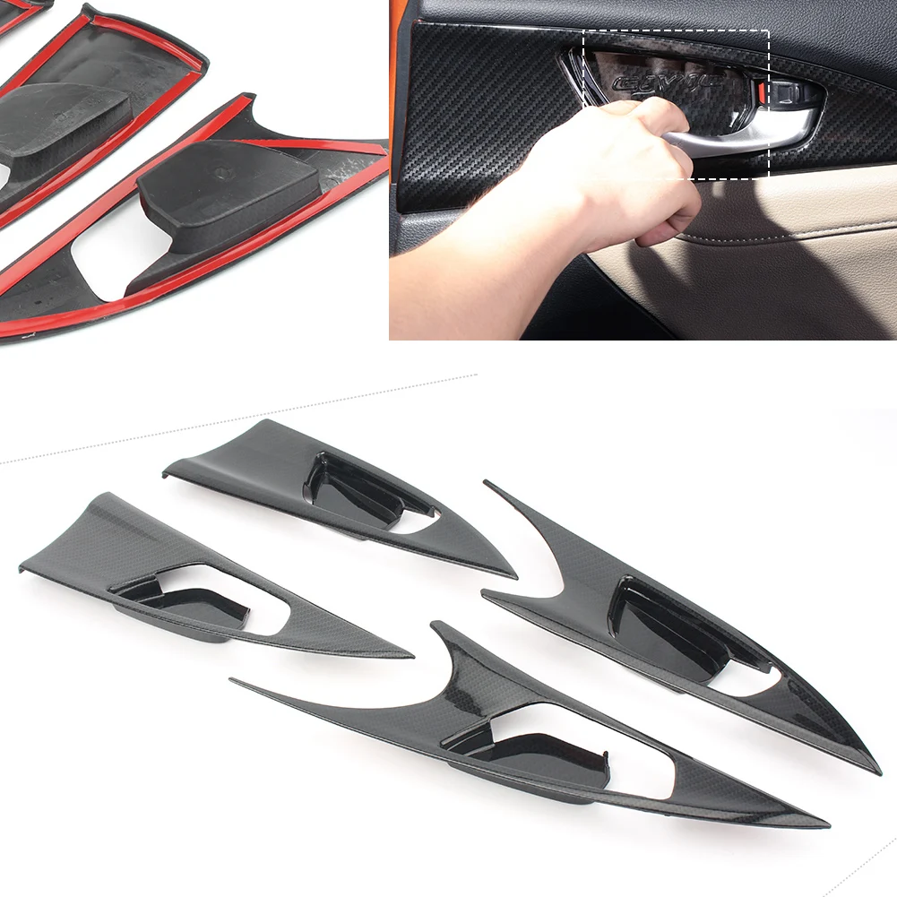 Авто Стайлинг интерьера Дверная ручка чаша крышка отделка украшение для Honda Civic 2016 2017 ABS пластик углеродное волокно стиль
Авто Стайлинг интерьера Дверная ручка чаша крышка отделка украшение для Honda Civic 2016 2017 ABS пластик углеродное волокно стиль