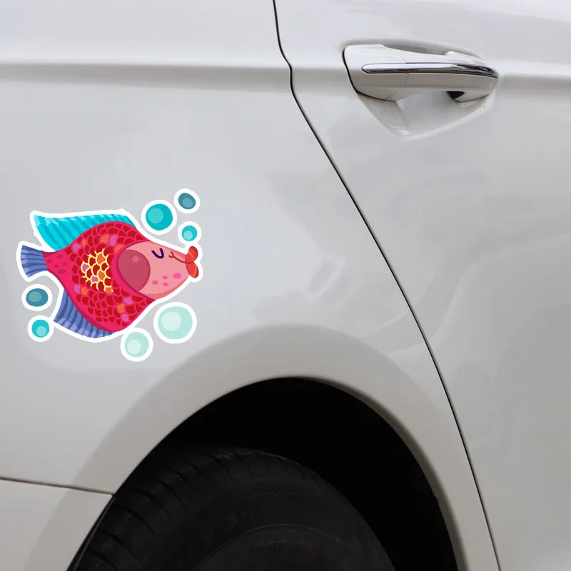 YJZT 15CM*13.5CM Animal Small Red Bubbling Fish PVC Car Sticker Decal Decor Car Styling 5-0308
YJZT 15CM*13.5CM Animal Small Red Bubbling Fish PVC Car Sticker Decal Decor Car Styling 5-0308