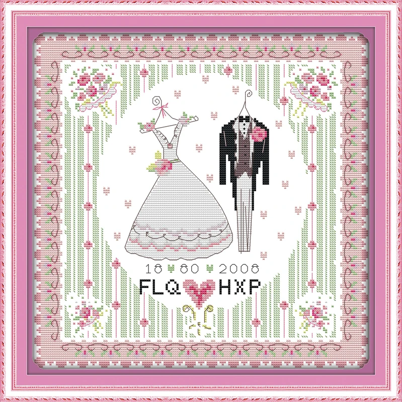 Wedding dress cross stitch kit 14ct 11ct count print canvas stitching embroidery DIY handmade needlework
Wedding dress cross stitch kit 14ct 11ct count print canvas stitching embroidery DIY handmade needlework