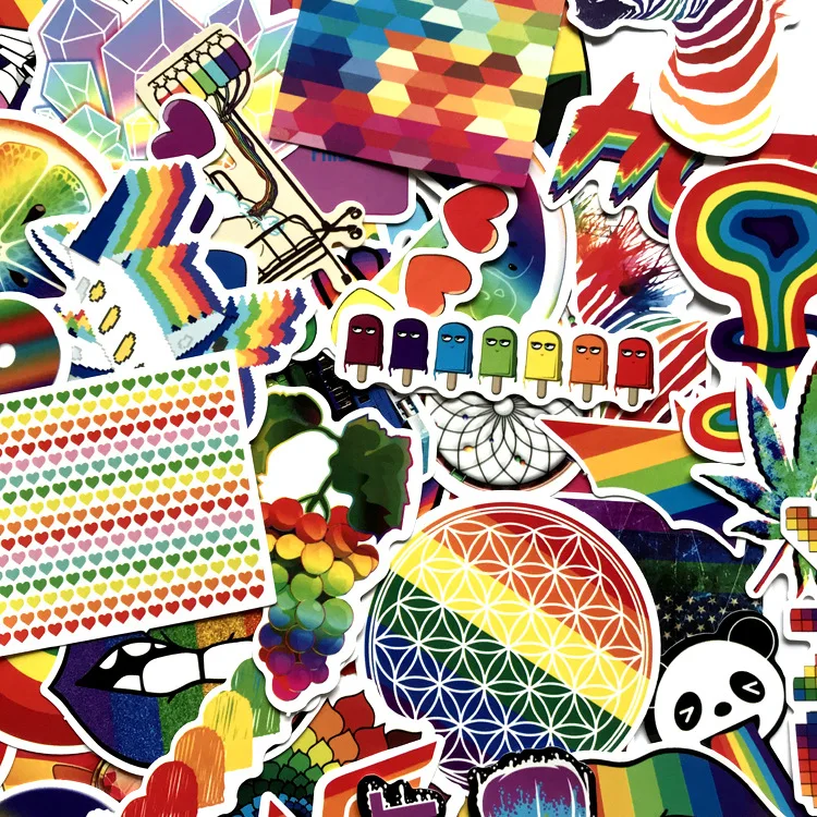 60pcs Rainbow Color Creativity paster funny anime decals scrapbooking diy stickers decoration phone waterproof cartoon accessory
60pcs Rainbow Color Creativity paster funny anime decals scrapbooking diy stickers decoration phone waterproof cartoon accessory