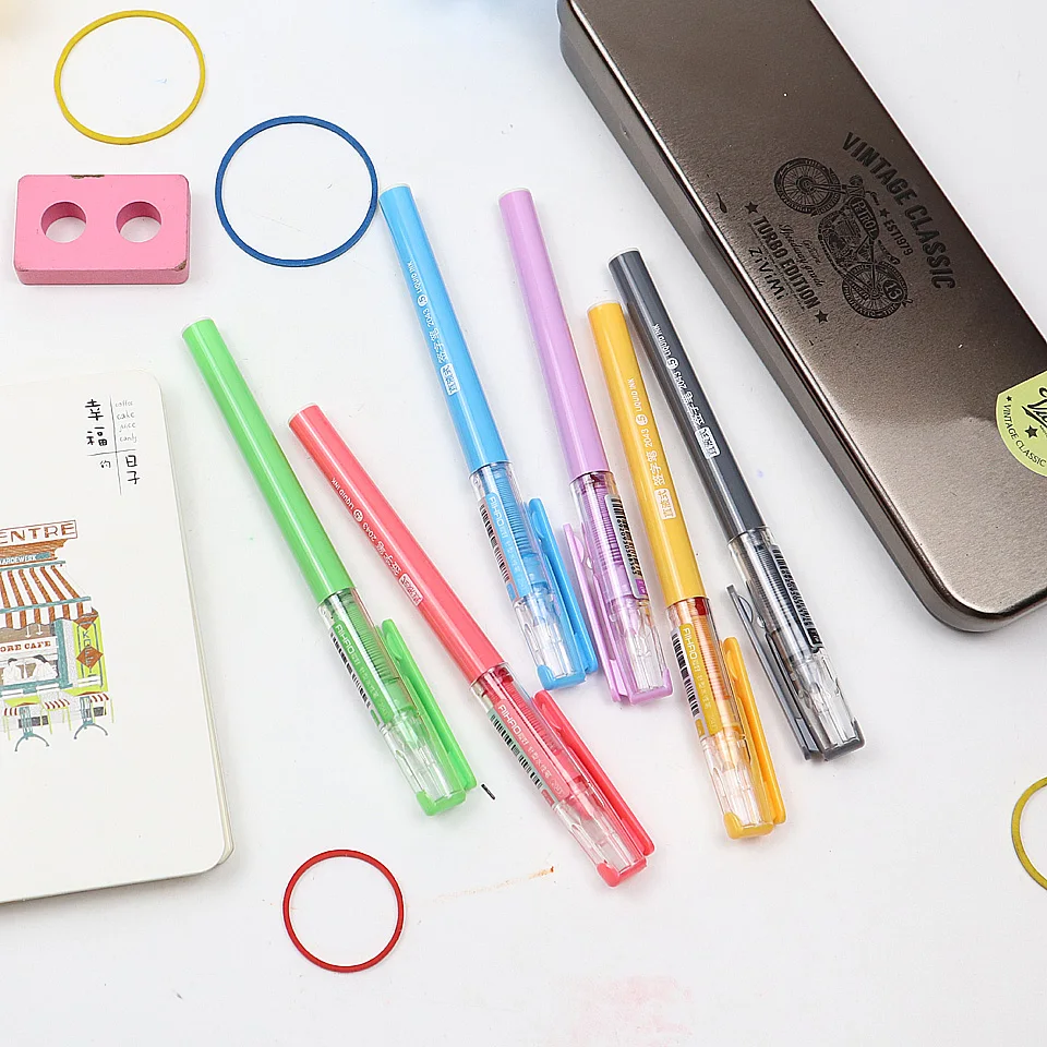 High Quality Gel Pen 7 Colors Ink 0.5mm High Capacity Neutral Pen Very Good Writing Gel ink Pens School Office Supplies
High Quality Gel Pen 7 Colors Ink 0.5mm High Capacity Neutral Pen Very Good Writing Gel ink Pens School Office Supplies