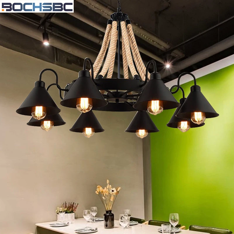 BOCHSBC Hemp Rope industrial Lampshade Iron Pendant Lights for Living Room Dining Room Loft Clothe Creative Retro Hanging Lamp
BOCHSBC Hemp Rope industrial Lampshade Iron Pendant Lights for Living Room Dining Room Loft Clothe Creative Retro Hanging Lamp