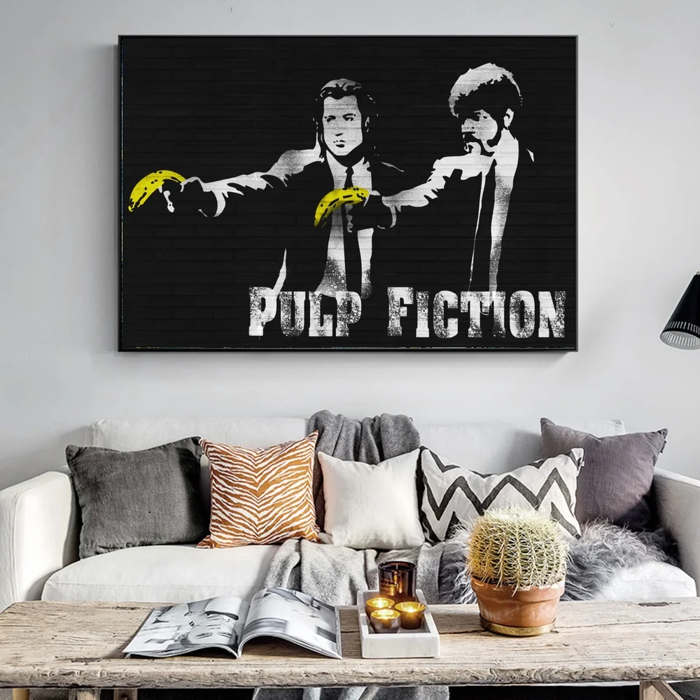 Pulp Fiction Graffiti Poster Wall Art Portrait Canvas Painting Pictures for Living Room Scandinavian Home Decor
Pulp Fiction Graffiti Poster Wall Art Portrait Canvas Painting Pictures for Living Room Scandinavian Home Decor