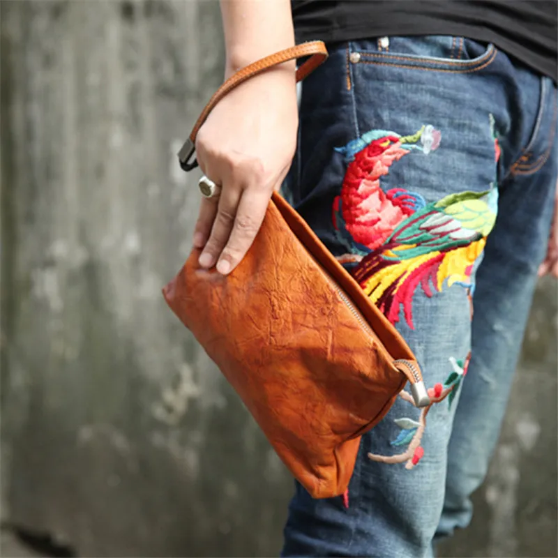 ALAVCHNV New Plant Tannery Europe And The United States Style First Layer Of Leather Retro Men's Hand Bag BR5062C
ALAVCHNV New Plant Tannery Europe And The United States Style First Layer Of Leather Retro Men's Hand Bag BR5062C
