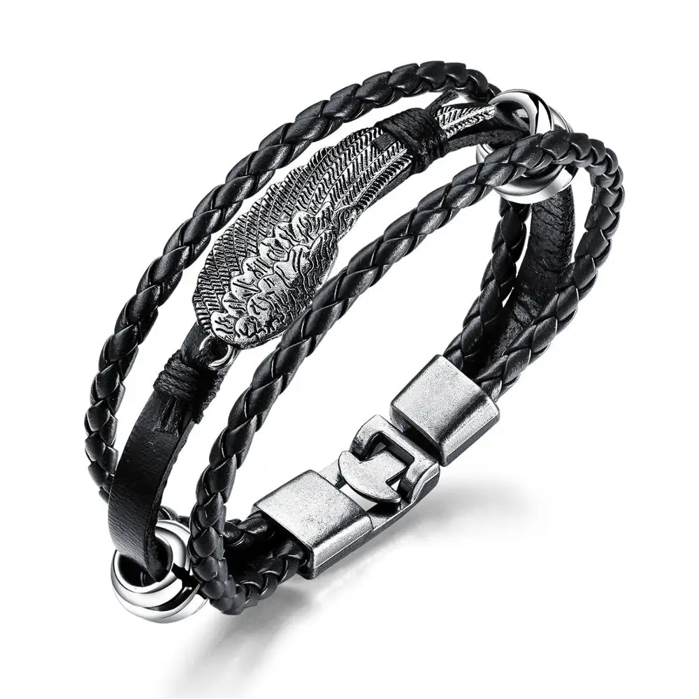 European and American hand-made retro men's Bracelet maple leaf alloy cowhide braided fashion jewelry
European and American hand-made retro men's Bracelet maple leaf alloy cowhide braided fashion jewelry