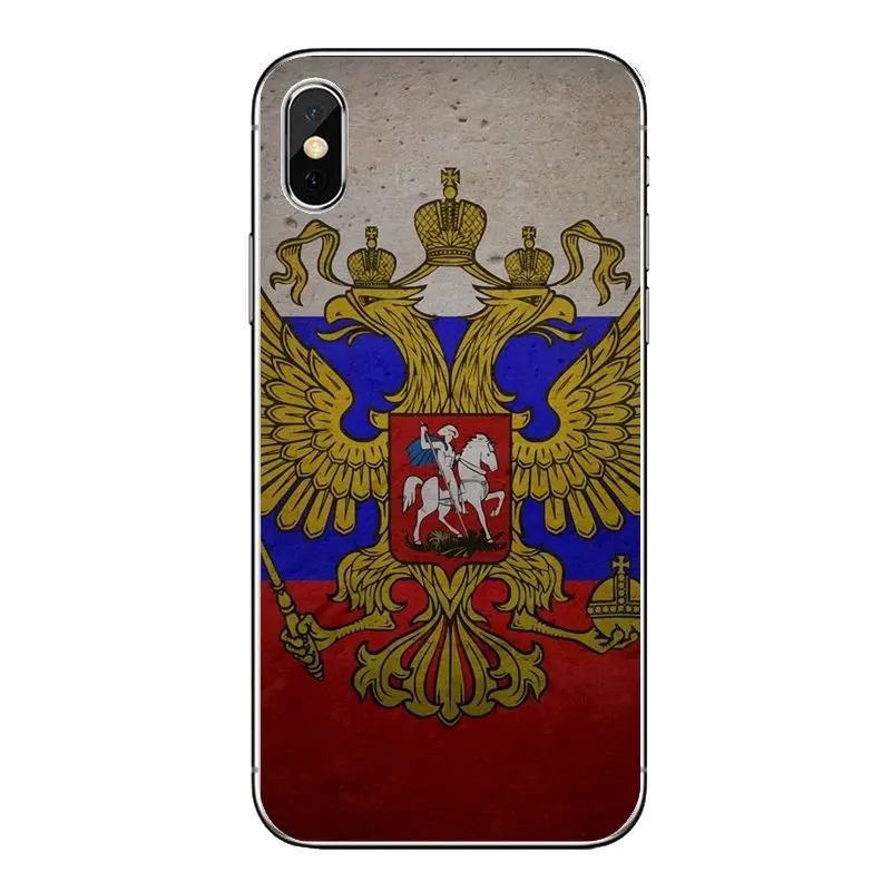 Russian Federation flag emblem For LG G7 Q6 Q7 Q8 Q9 V30 X Power 2 3 OnePlus 3T 5T 6T Transparent Soft Shell Covers |