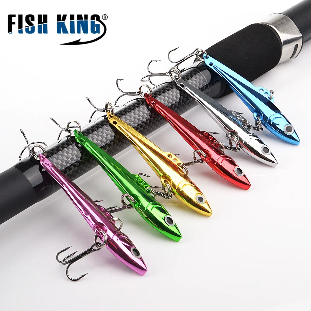 Металлическая рыболовная приманка FISH KING 10 г/15 г/20 г блесна-Спиннер с тройным