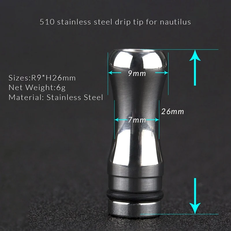 1pc Wide Bore Mouthpiece 510 Stainless Steel Vape Drip Tip For IJust S E Cigarette RTA Atomizer Vape Accessories
1pc Wide Bore Mouthpiece 510 Stainless Steel Vape Drip Tip For IJust S E Cigarette RTA Atomizer Vape Accessories