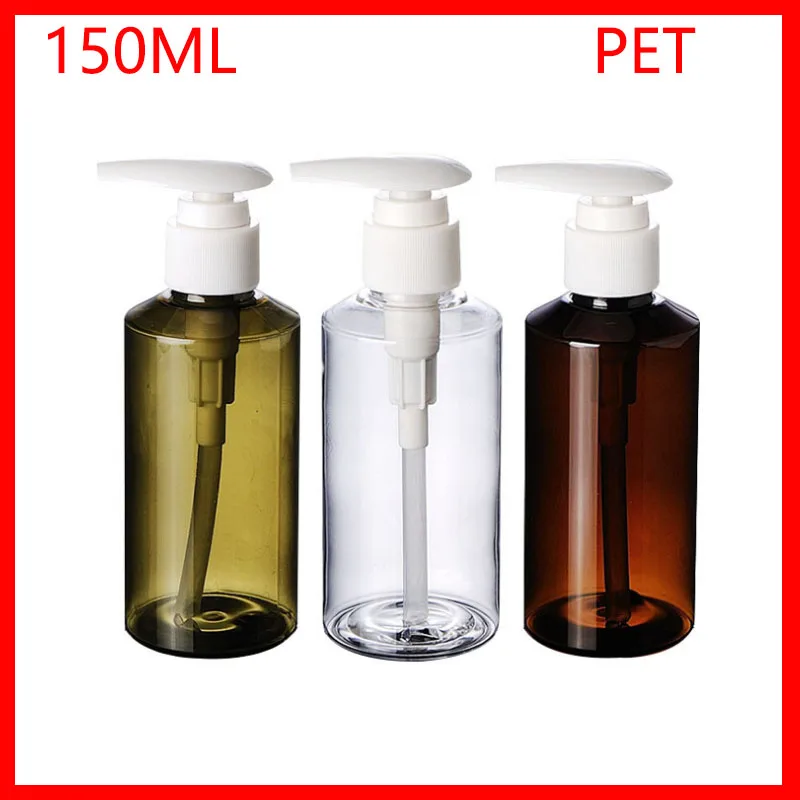 150ML Green/Clean/Brown PET plastic bottle w white lotion pump empty makeup water cosmetic container Refillable Bottles
150ML Green/Clean/Brown PET plastic bottle w white lotion pump empty makeup water cosmetic container Refillable Bottles