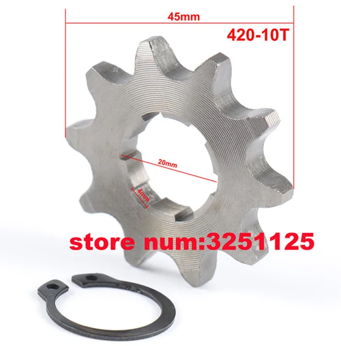 ATV 420 18 Tooth 20mm Front Engine Chain Sprocket Gear For 50cc - 160cc Chinese 4 Wheeler Quad Pit Dirt Monkey Bike Motorcycle
ATV 420 18 Tooth 20mm Front Engine Chain Sprocket Gear For 50cc - 160cc Chinese 4 Wheeler Quad Pit Dirt Monkey Bike Motorcycle