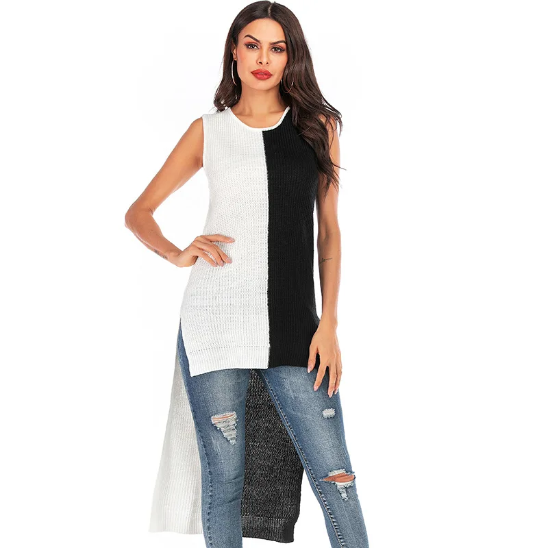 Sleeveless Women's Sweaters with Short Front Long Back Pullovers Plus Size Fashion in 2019
Sleeveless Women's Sweaters with Short Front Long Back Pullovers Plus Size Fashion in 2019