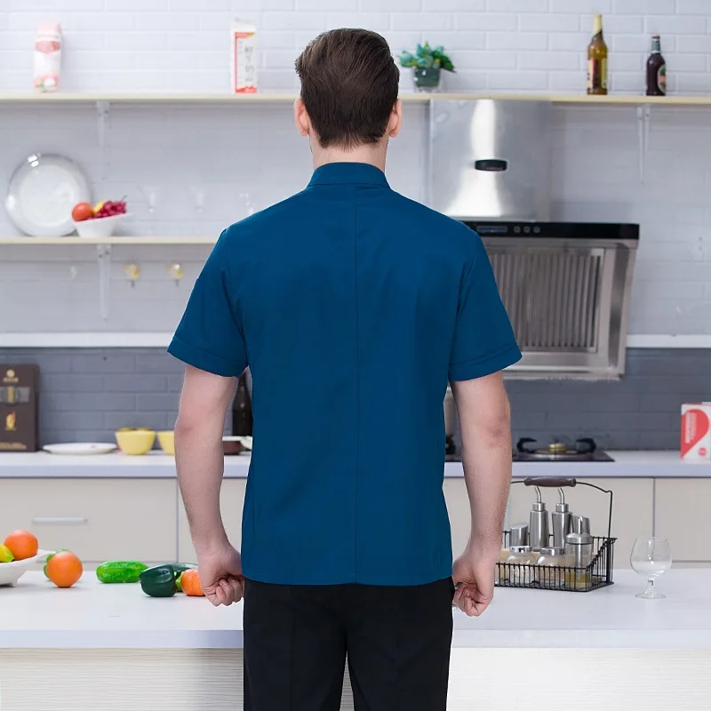 Chef Uniform Costume Breathable Food Service Chef Jackets Coverall Short Sleeve Hotel Cook Work Wear Clothes Restaurant Chief
Chef Uniform Costume Breathable Food Service Chef Jackets Coverall Short Sleeve Hotel Cook Work Wear Clothes Restaurant Chief