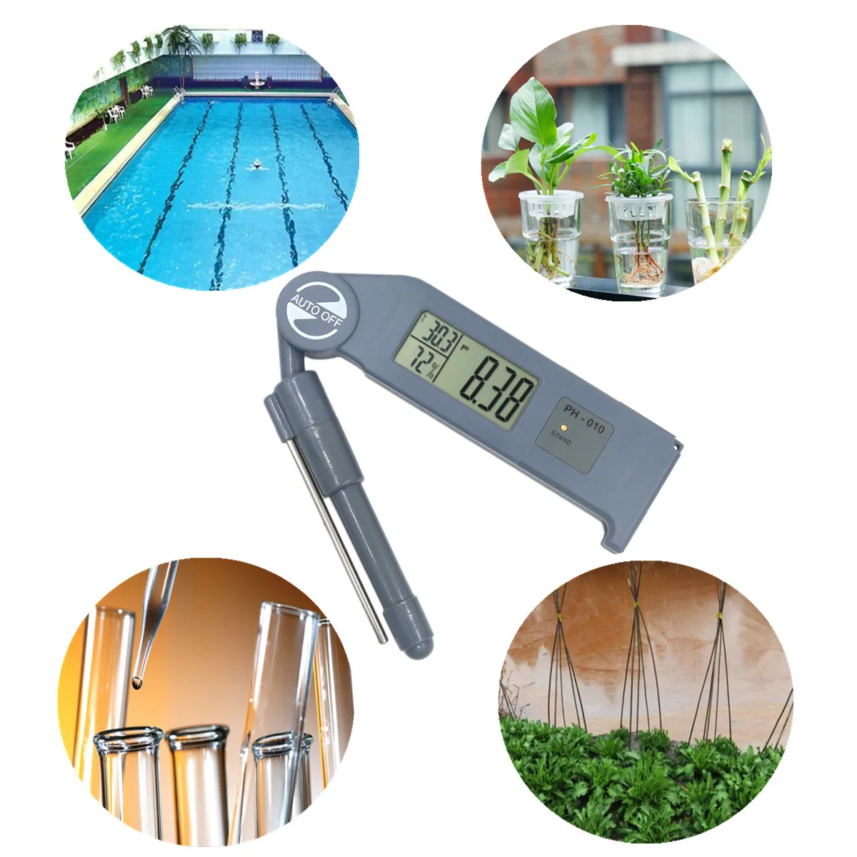 PH-010 Folding LCD Digital PH Meter Humidity PH Analyzer Water Quality Tester for Aquarium Pools Hydroponics 40%off
PH-010 Folding LCD Digital PH Meter Humidity PH Analyzer Water Quality Tester for Aquarium Pools Hydroponics 40%off