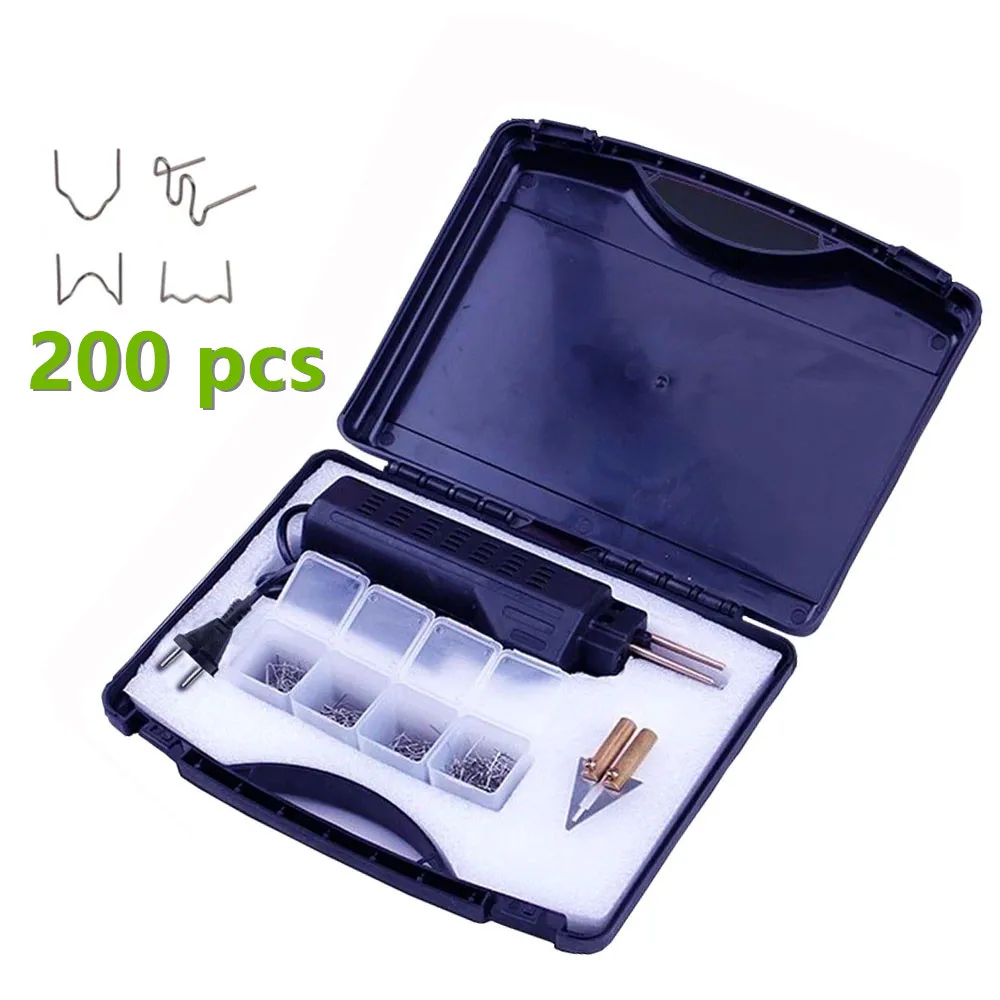 220-250V Hot Stapler Car Bumper Plastic Welding Torch Fairing Auto Body Tool Welder Machine 0.6/0.8mm + 200 Staples
220-250V Hot Stapler Car Bumper Plastic Welding Torch Fairing Auto Body Tool Welder Machine 0.6/0.8mm + 200 Staples