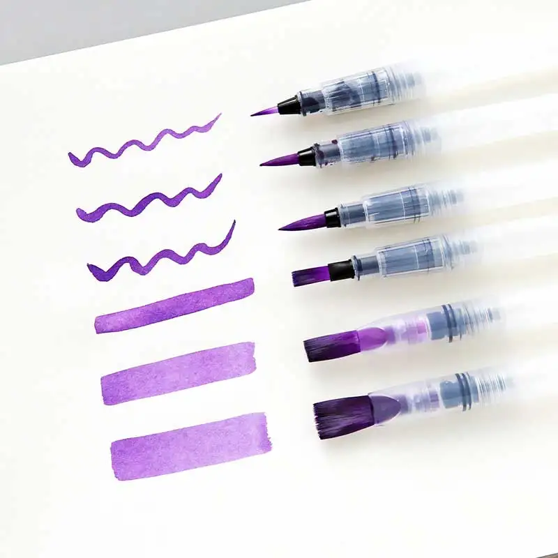 1pc Refillable Paint brush Water Brush Ink Pen Water Color soft head Calligraphy Drawing Painting Illustration Pen Art Supplies
1pc Refillable Paint brush Water Brush Ink Pen Water Color soft head Calligraphy Drawing Painting Illustration Pen Art Supplies