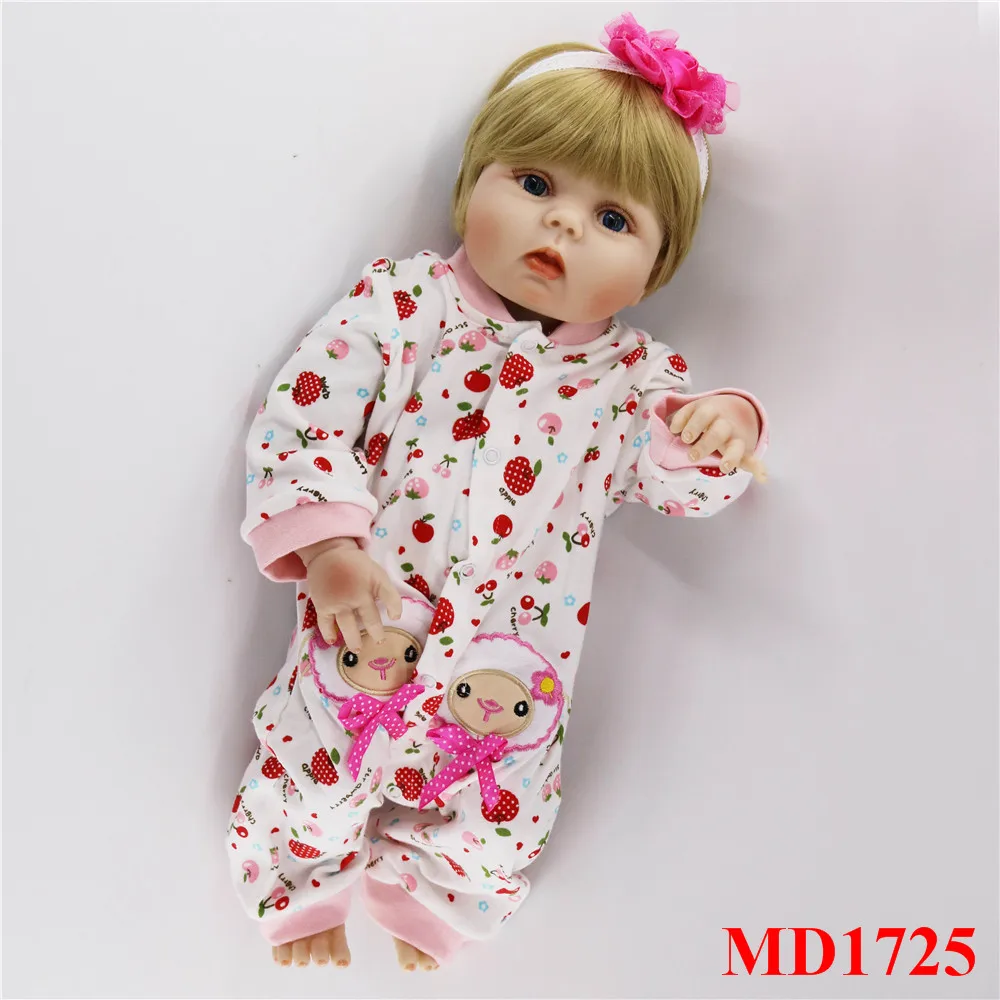 23'' 55cm Baby Girl Doll Full Silicone Body Lifelike Bebe Reborn Bonecas Handmade Baby Toys and wear real baby clothes For kids
23'' 55cm Baby Girl Doll Full Silicone Body Lifelike Bebe Reborn Bonecas Handmade Baby Toys and wear real baby clothes For kids