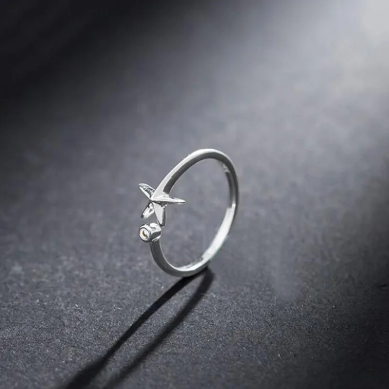 RM022 очаровательное женское кольцо на палец модное Открытое со стразами в виде