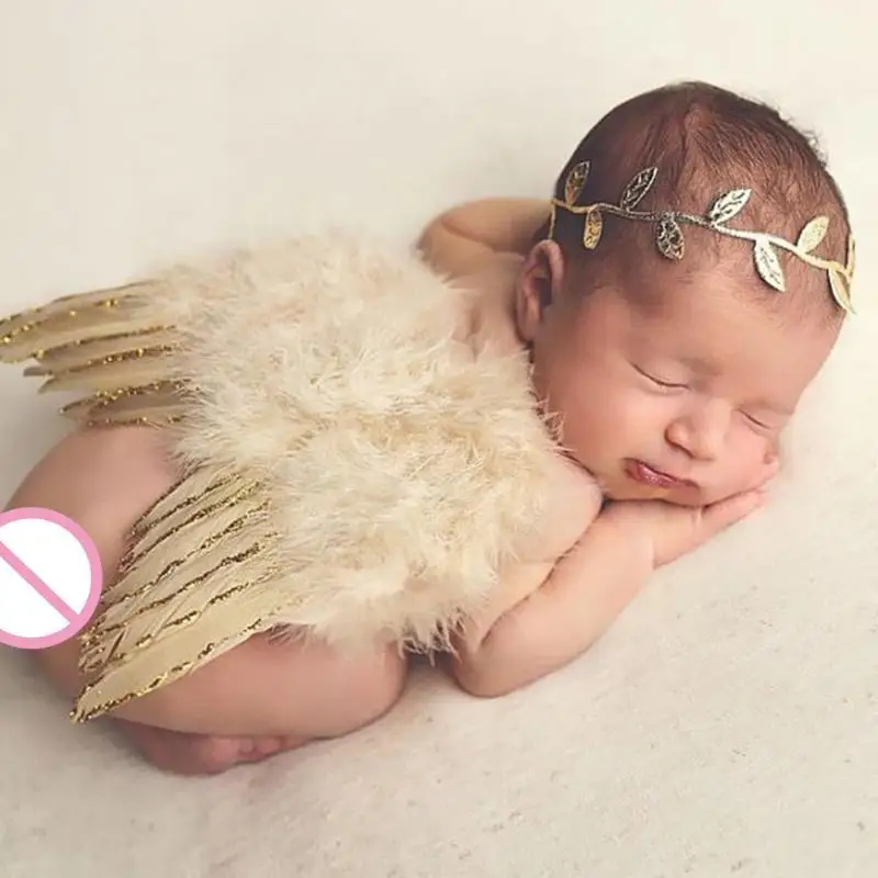 2pcs/Set Newborn Baby Angel Wings Photography Props Clothes 0-6M Infant Leaf Hairband Feather Angel Wings Toddler Photo Prop
2pcs/Set Newborn Baby Angel Wings Photography Props Clothes 0-6M Infant Leaf Hairband Feather Angel Wings Toddler Photo Prop