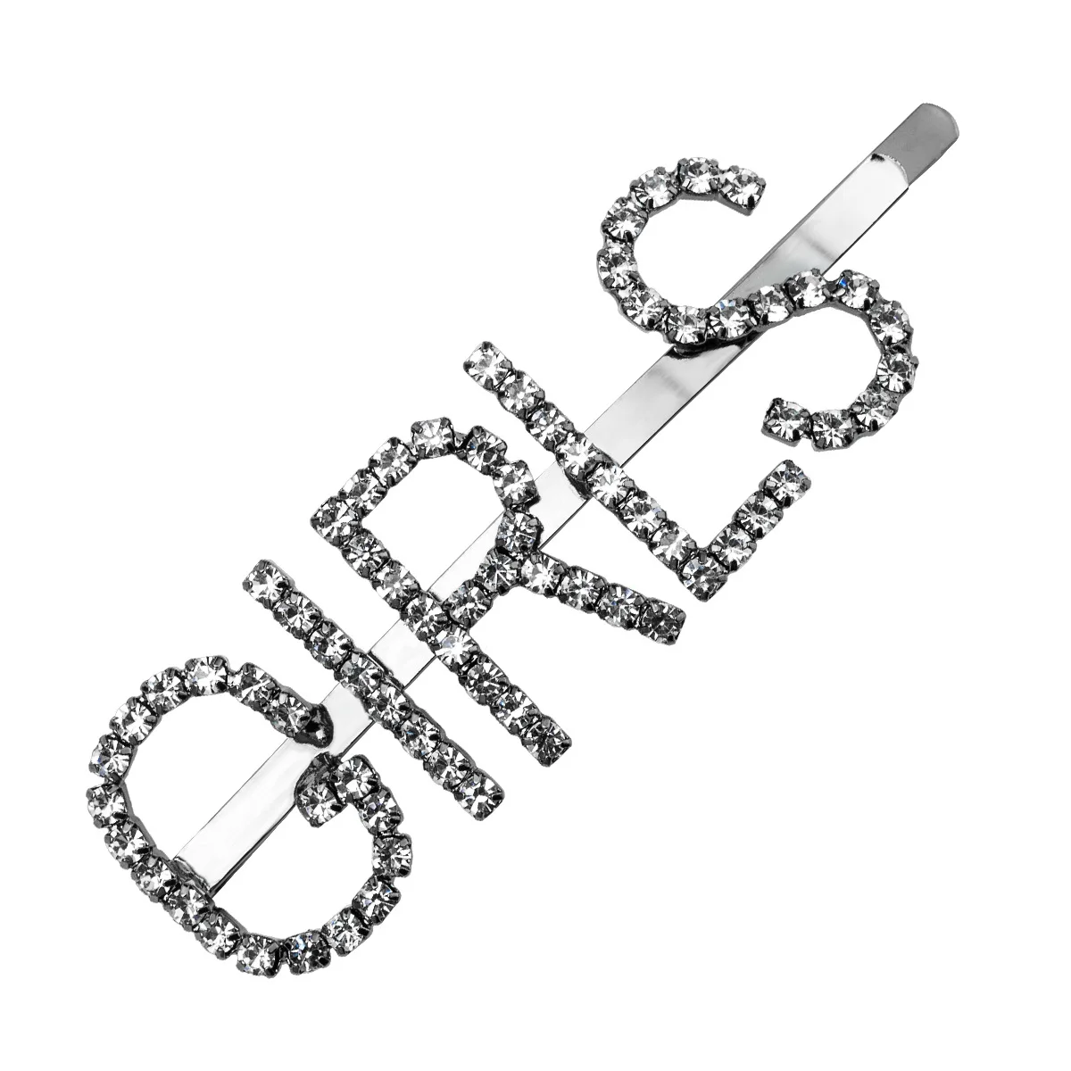 European and American letters GIRLS acrylic drill alloy hairpin upscale ladies one-word clip INS wholesale
European and American letters GIRLS acrylic drill alloy hairpin upscale ladies one-word clip INS wholesale
