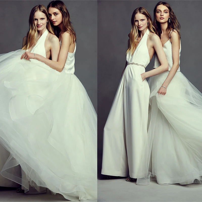 BEFORW Fashion Casual Wedding Long Pants Sexy Sleeveless Halter Elegant Wide Leg Pants Ladies Deep V Sexy Halter Pants Women
BEFORW Fashion Casual Wedding Long Pants Sexy Sleeveless Halter Elegant Wide Leg Pants Ladies Deep V Sexy Halter Pants Women