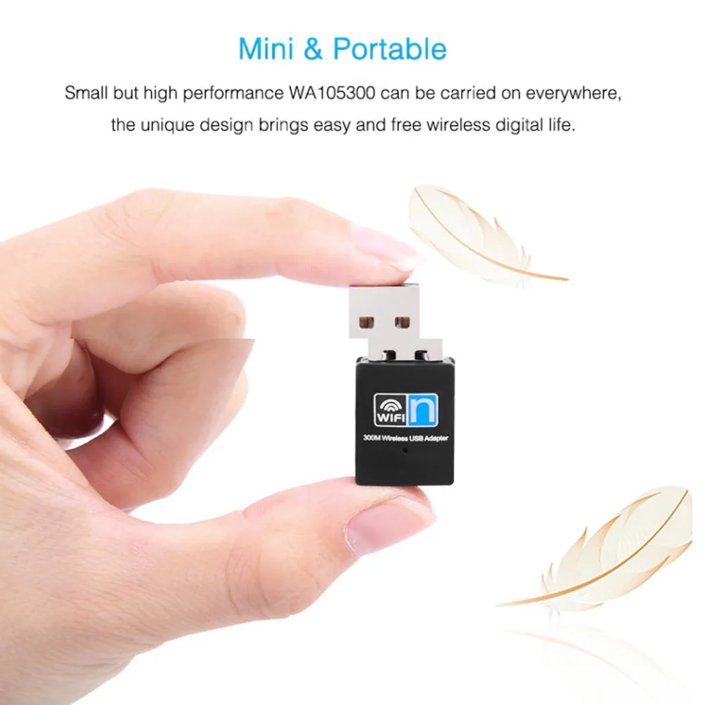 300 Мбит/с USB WiFi адаптер настенный проникновения Беспроводная LAN сетевая карта Wi-Fi