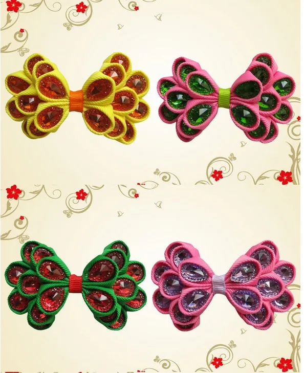 Free Shipping 16pcs Hand Customize Hair Accessories High Grosgrain Ribbons teeth alligator clips 3.5 Crystal Bow For Girl
Free Shipping 16pcs Hand Customize Hair Accessories High Grosgrain Ribbons teeth alligator clips 3.5 Crystal Bow For Girl