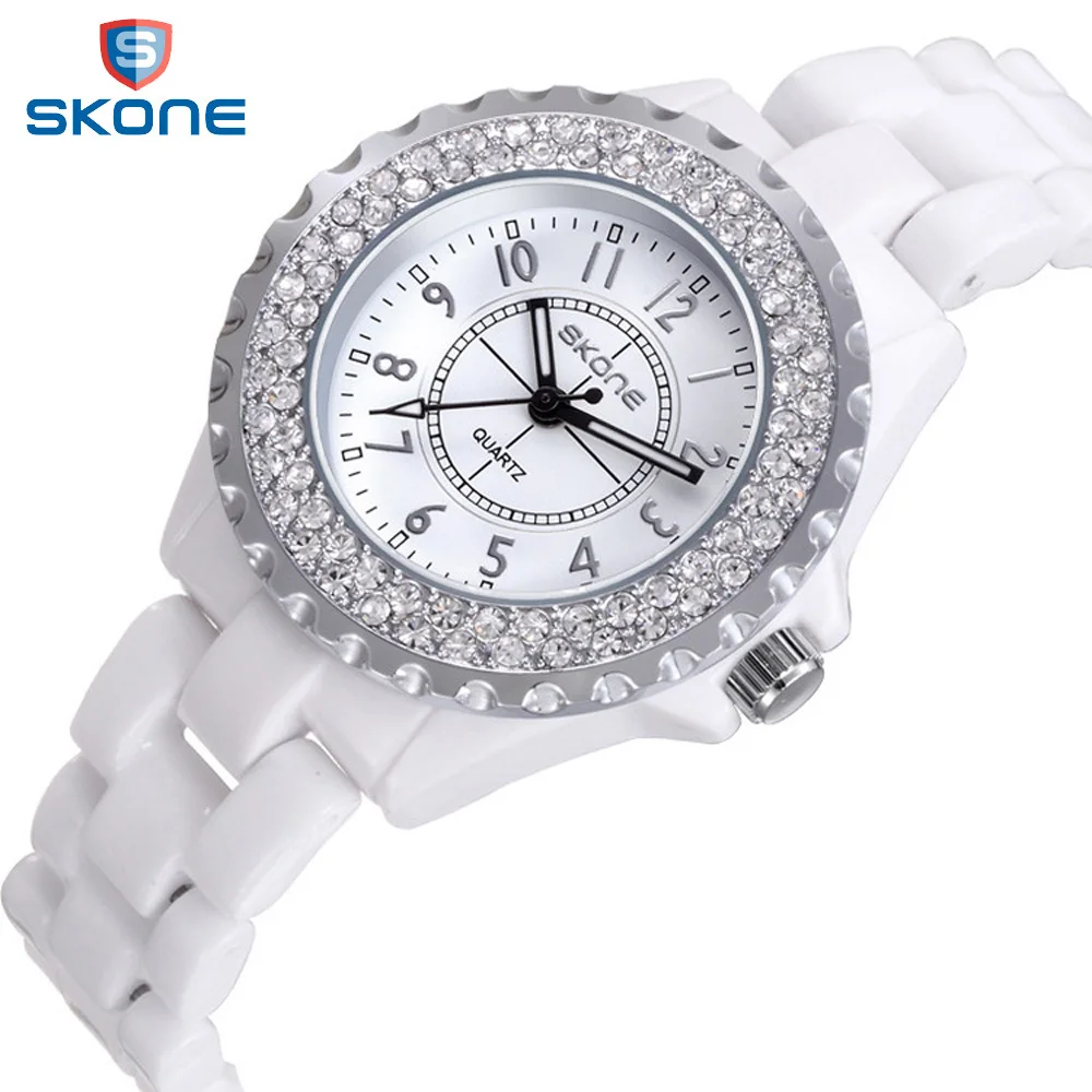 SKONE Watches women top Brand Luxury Casual Quartz Watch female Ladies Ceramic watches Girls Wristwatches Gifts relogio feminino
SKONE Watches women top Brand Luxury Casual Quartz Watch female Ladies Ceramic watches Girls Wristwatches Gifts relogio feminino