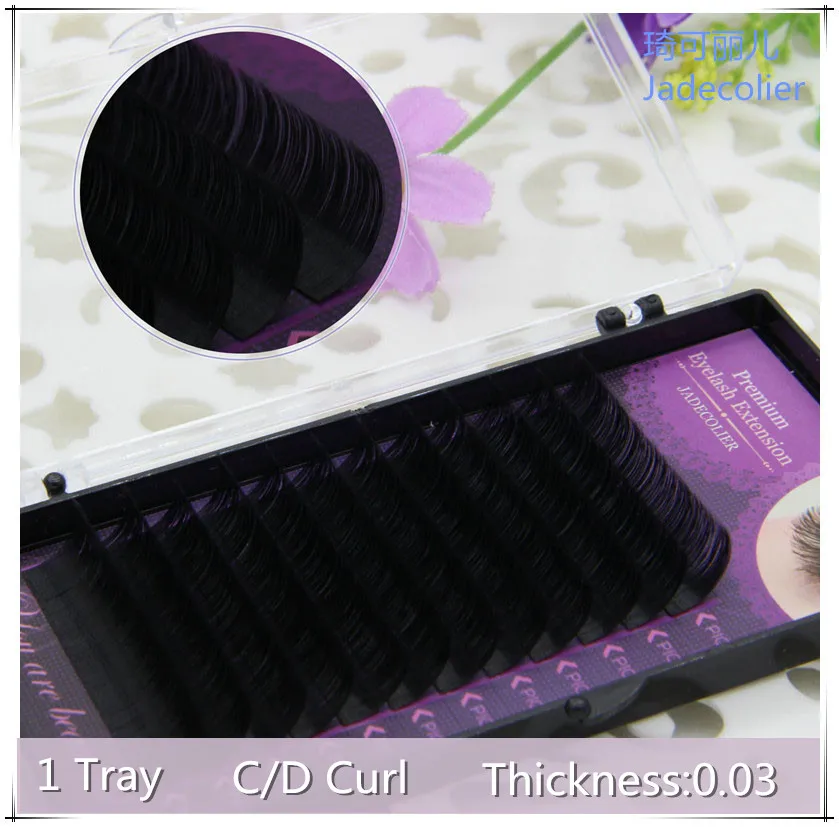 New 0.03 Korea silk eyelash extension 12 rows soft C/D Curl hand made 3D Volume natural long individual lashes
New 0.03 Korea silk eyelash extension 12 rows soft C/D Curl hand made 3D Volume natural long individual lashes