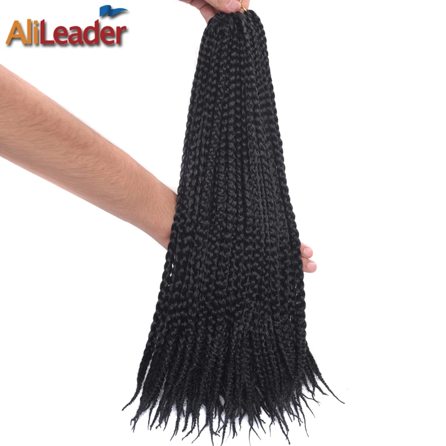 Alileader 12-30 дюймов вязаный крючком коробка косы расширения Ombre канекалон