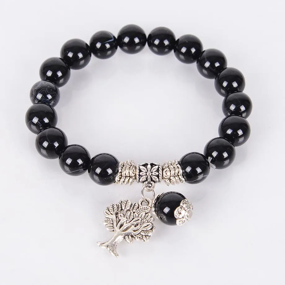 6MM 8MM 10MM Natural Stone Obsidian Bracelets Tree of Life Bracelet Mala Beads Reiki Healing Meditation Energy Bangles B059A
6MM 8MM 10MM Natural Stone Obsidian Bracelets Tree of Life Bracelet Mala Beads Reiki Healing Meditation Energy Bangles B059A