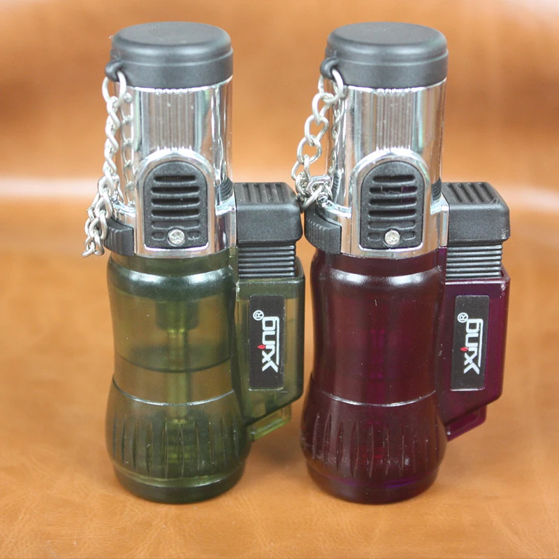 High Quality Windproof Trip Torch Lighter Jet Flame Refillable Butane gas Cigarette Cigar Lighter No Gas Random Color
High Quality Windproof Trip Torch Lighter Jet Flame Refillable Butane gas Cigarette Cigar Lighter No Gas Random Color