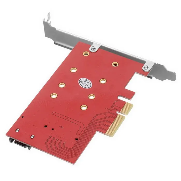 M.2 NGFF 4 Lane SSD to PCI-E 3.0 x4 & NGFF to SATA Adapter for XP941 SM951 PM951 A110 m6e SSD
M.2 NGFF 4 Lane SSD to PCI-E 3.0 x4 & NGFF to SATA Adapter for XP941 SM951 PM951 A110 m6e SSD