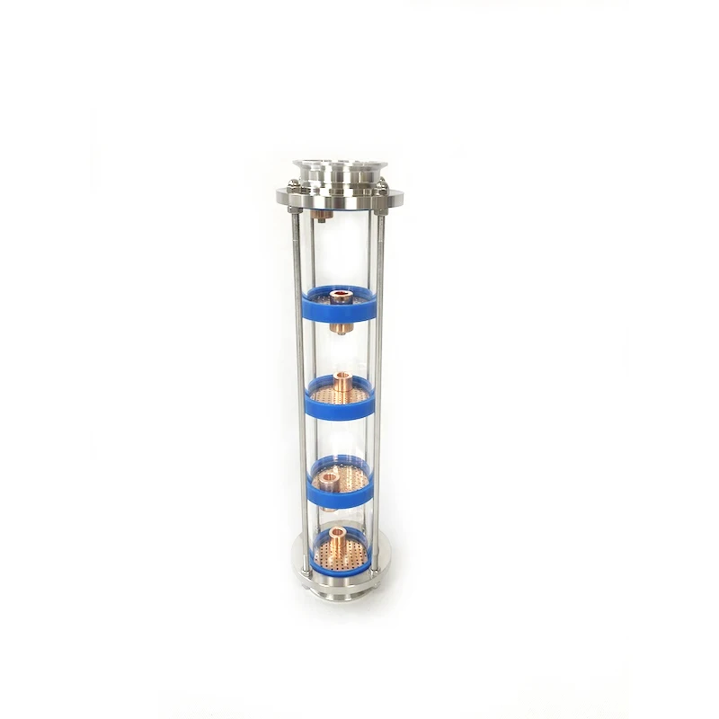 Clamp 3" 76mm (OD91mm) 5 pieces Red Copper perforated bubble plates. Column for distillation.
Clamp 3" 76mm (OD91mm) 5 pieces Red Copper perforated bubble plates. Column for distillation.