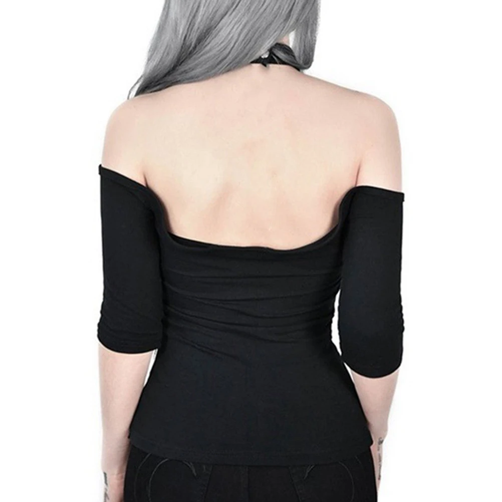 Summer Fashion Women Sexy Slim Top Blouse Halter Off Shoulder Backless Deep V Neck Shirt Tops Halter Cotton Solid Slim Tops #30
Summer Fashion Women Sexy Slim Top Blouse Halter Off Shoulder Backless Deep V Neck Shirt Tops Halter Cotton Solid Slim Tops #30