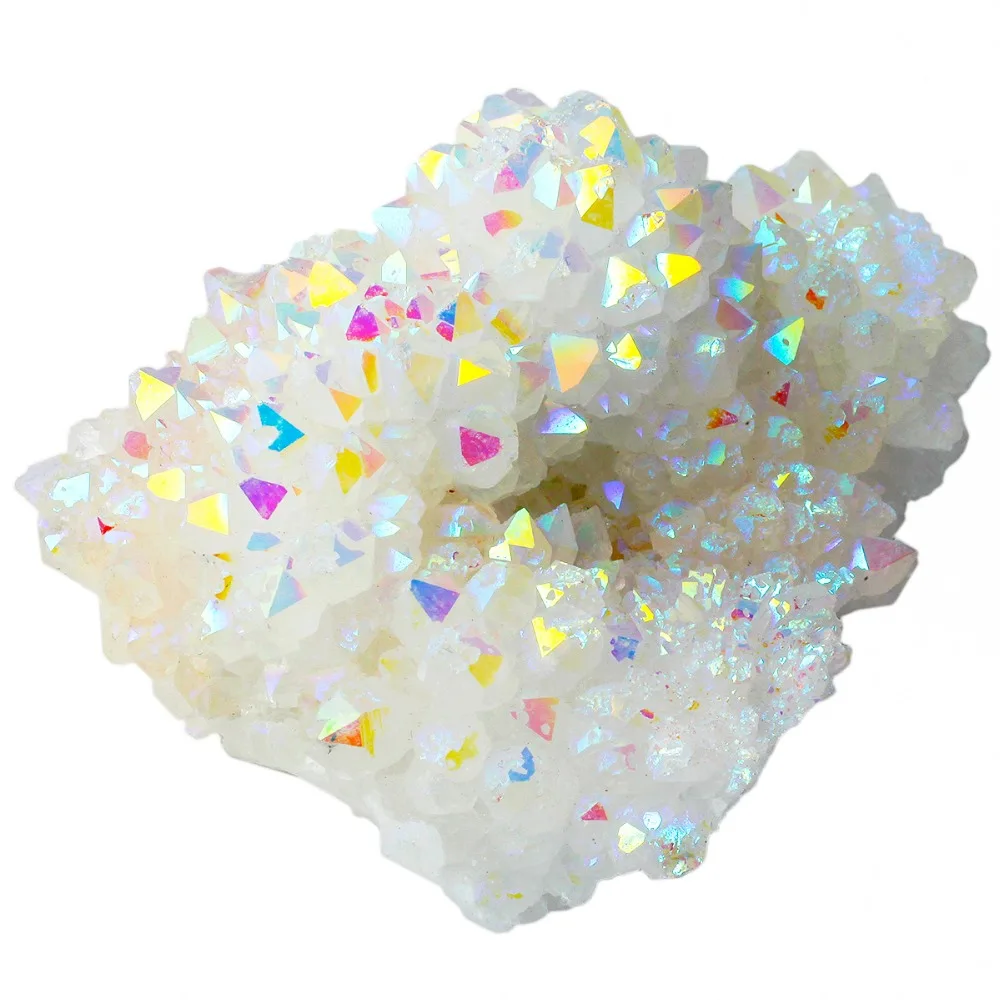 TUMBEELLUWA Angel Aura Quartz Natural Crystal Cluster Geode Healing Gemstone Home Decoration Specimen
TUMBEELLUWA Angel Aura Quartz Natural Crystal Cluster Geode Healing Gemstone Home Decoration Specimen