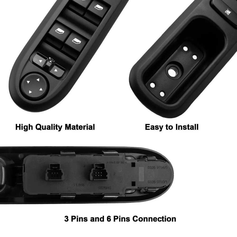 New High Quality Electric Window Switch Control Panel for Peugeot 407 SW 2004-2010 6554.ER 96468704XT
New High Quality Electric Window Switch Control Panel for Peugeot 407 SW 2004-2010 6554.ER 96468704XT