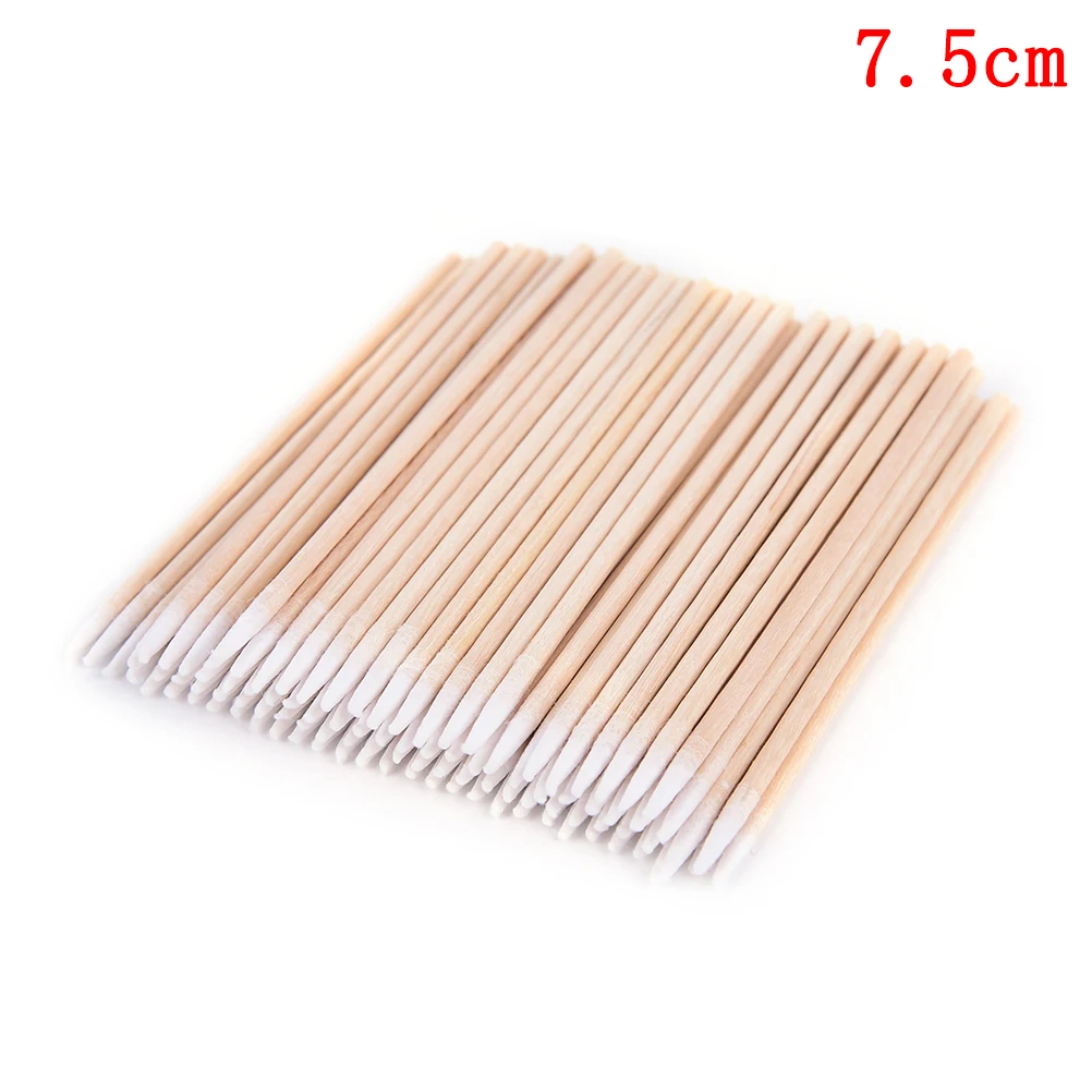 100 pcs Wood Cotton Head Swab Cotton Swab Health Makeup Cosmetics Ear Clean Cotton Swab Stick Buds Tip For Medical 7.5cm/10cm
100 pcs Wood Cotton Head Swab Cotton Swab Health Makeup Cosmetics Ear Clean Cotton Swab Stick Buds Tip For Medical 7.5cm/10cm