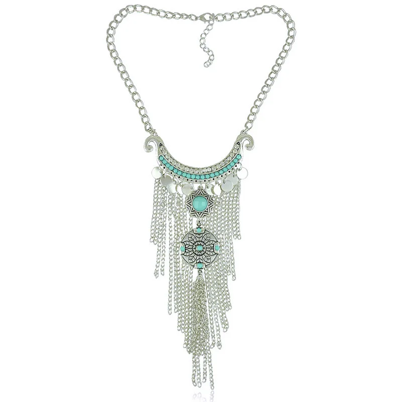 Bohemian Ethnic Beads Rhinestone Crescent Long Chain Tassel Choker Necklace Jewelry
Bohemian Ethnic Beads Rhinestone Crescent Long Chain Tassel Choker Necklace Jewelry