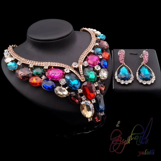 Yulaili Hot Sell Water Drop Design Cubic Zircon Plated Gold Copper Ladies Wearing Jewelry Sets
Yulaili Hot Sell Water Drop Design Cubic Zircon Plated Gold Copper Ladies Wearing Jewelry Sets